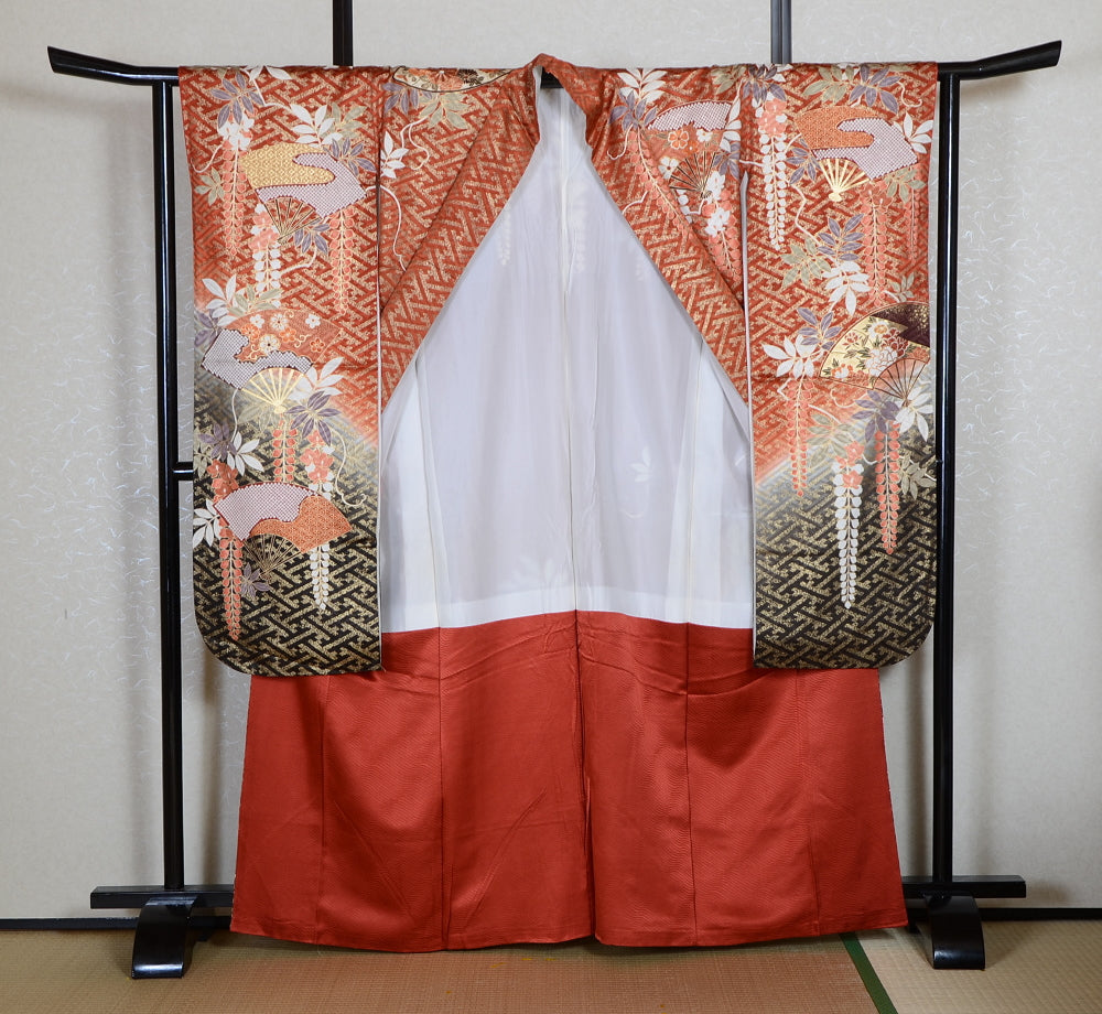 Long-sleeved kimono 6 items set / Furisode / FK#1-853