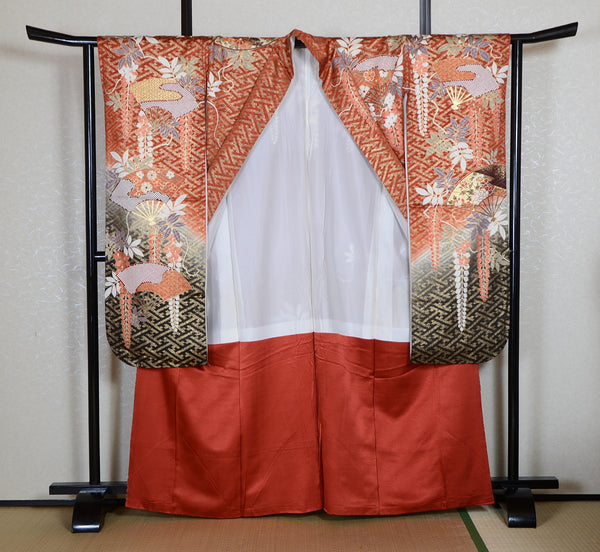 Long-sleeved kimono 6 items set / Furisode / FK#1-853