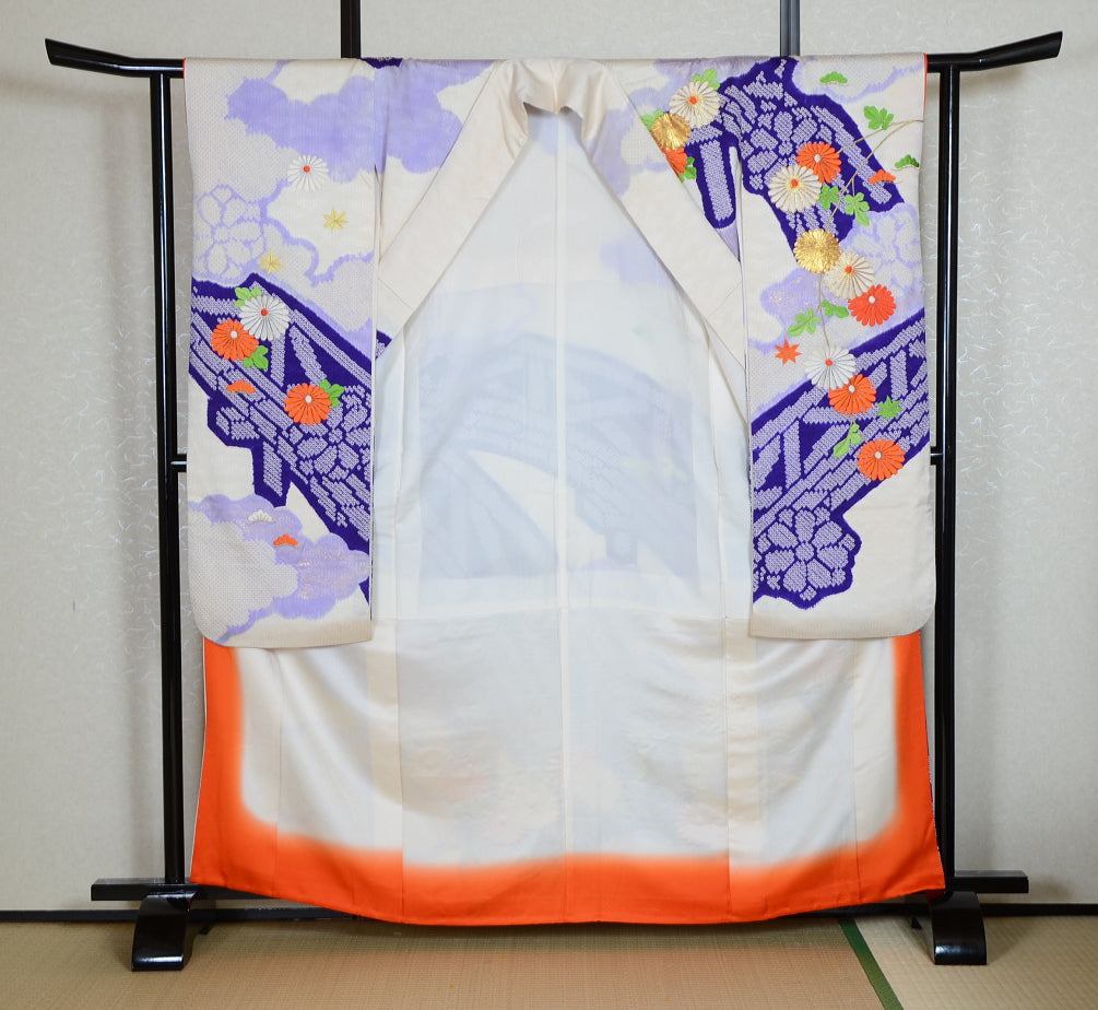 Long-sleeved kimono 6 items set / Furisode / FK#1-545