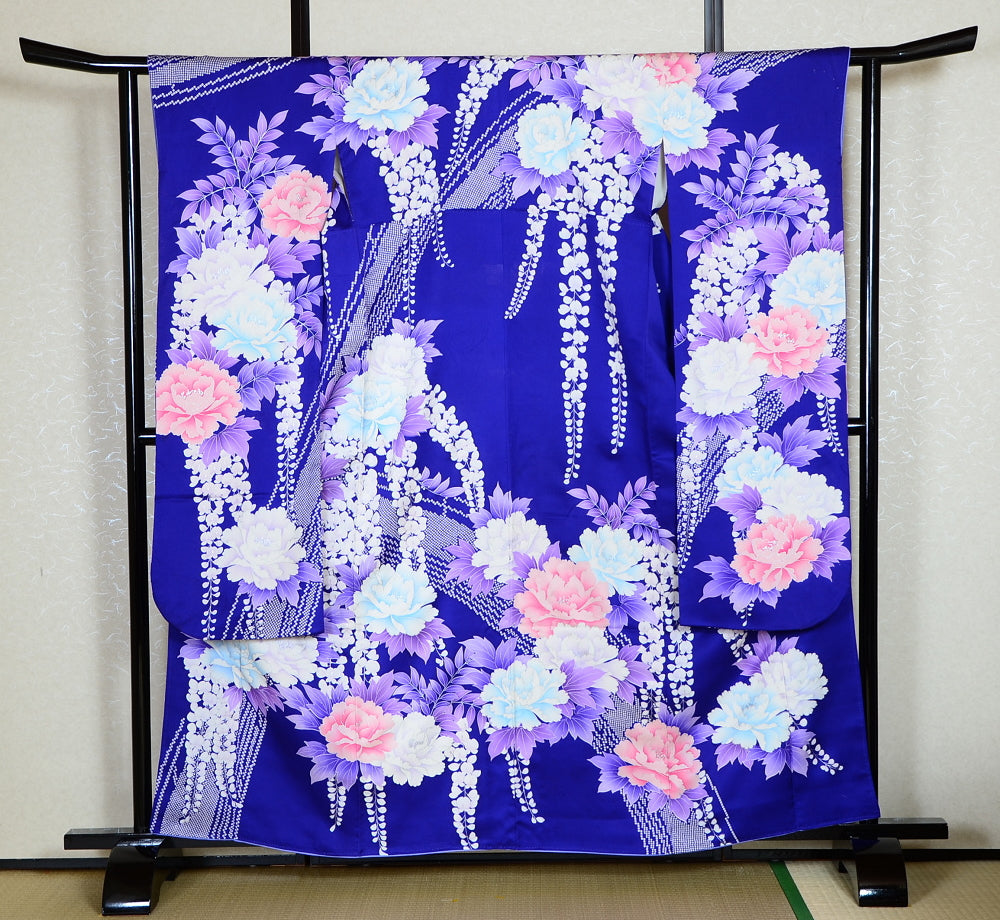 Long-sleeved kimono 6 items set / Furisode / FK#1-235