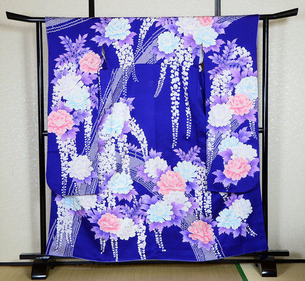 Long-sleeved kimono 6 items set / Furisode / FK#1-235