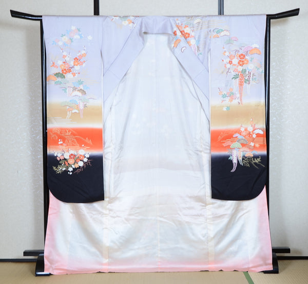 Long-sleeved kimono 6 items set / Furisode / FK#1-778