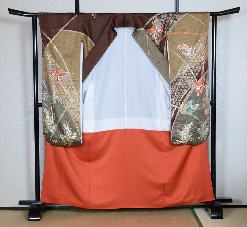 Long-sleeved kimono 6 items set / Furisode / FK#1-776