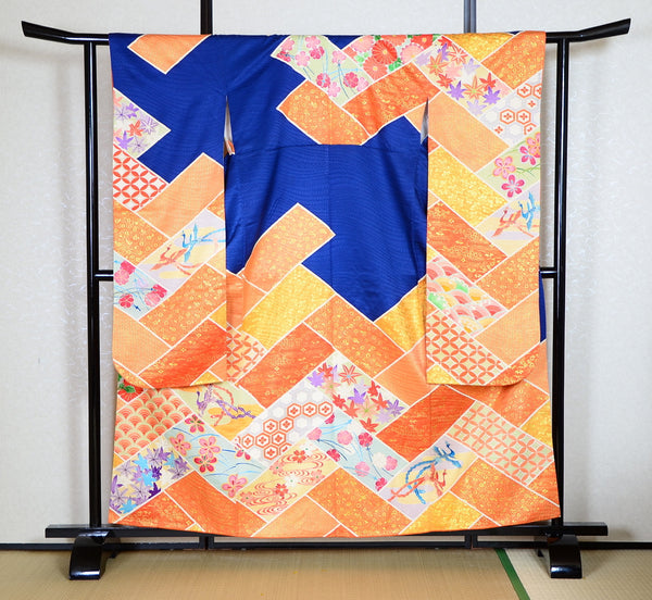 Long-sleeved kimono 6 items set / Furisode / FK#1-374