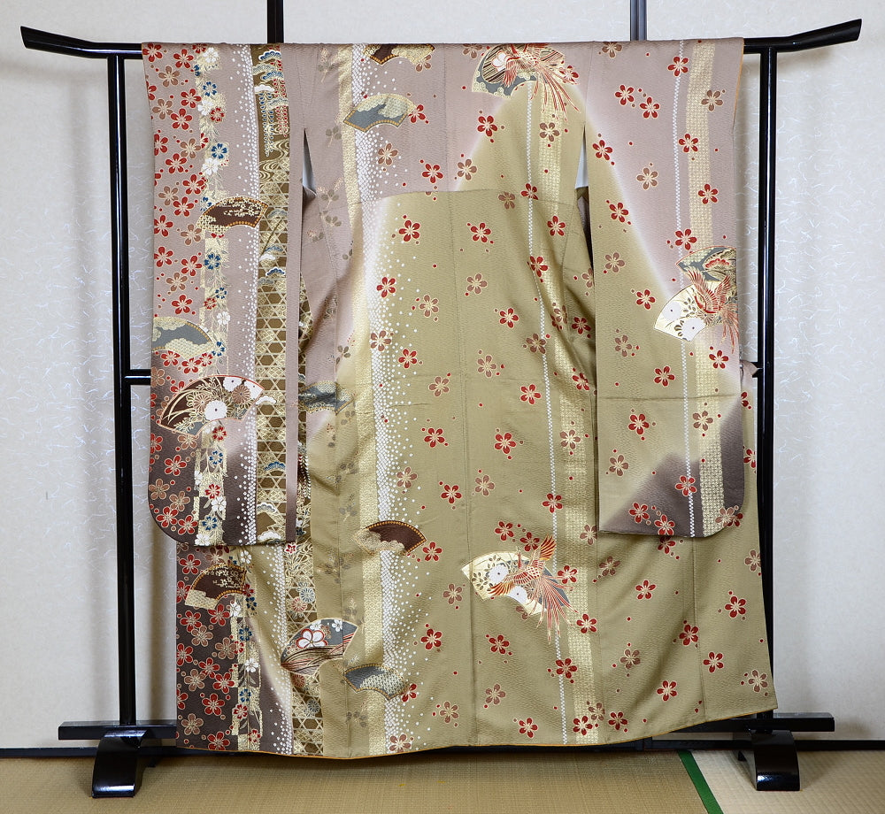 Long-sleeved kimono 6 items set / Furisode / FK#1-233