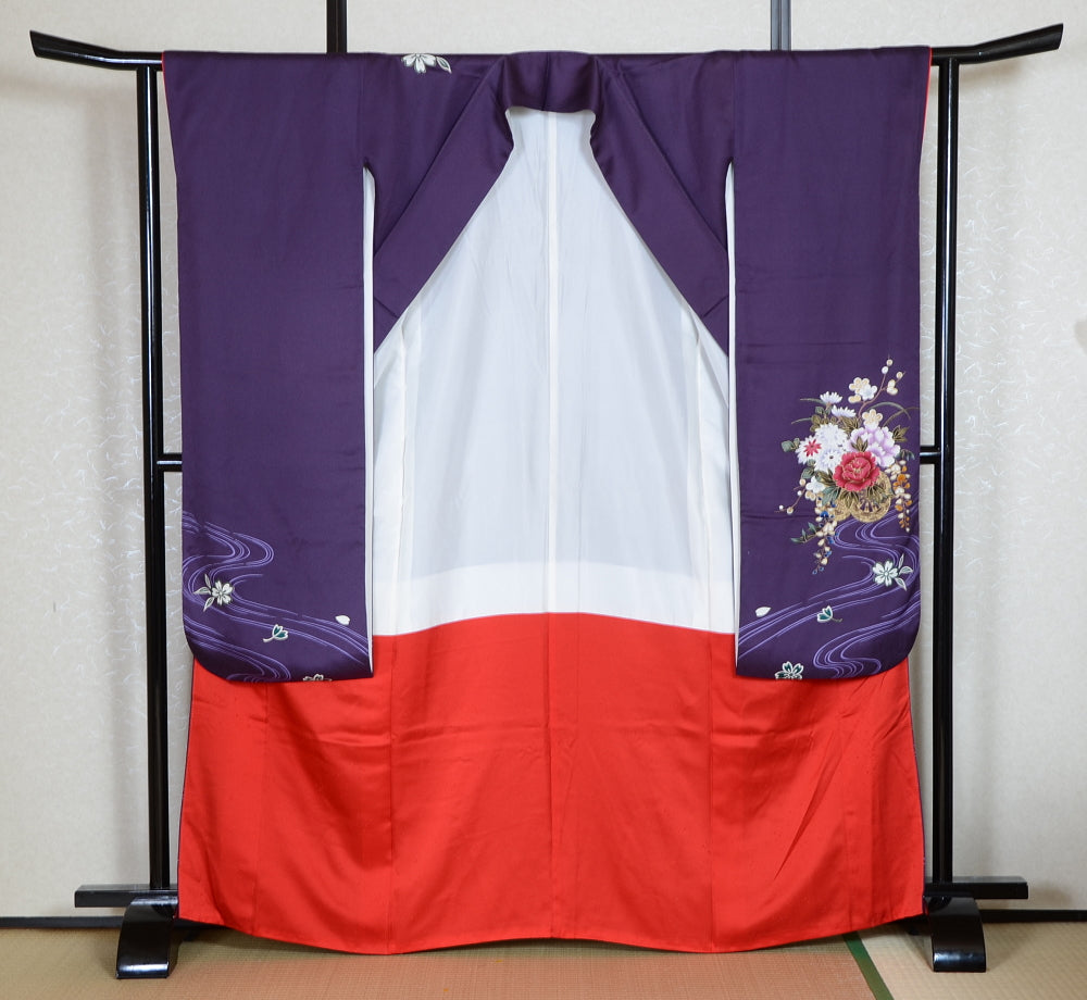 Long-sleeved kimono 6 items set / Furisode / FK#1-728