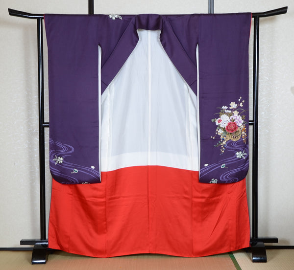 Long-sleeved kimono 6 items set / Furisode / FK#1-728