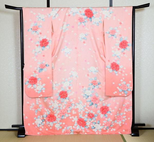 Long-sleeved kimono 6 items set / Furisode / FK#1195
