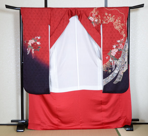 Long-sleeved kimono 6 items set / Furisode / FK#1-577