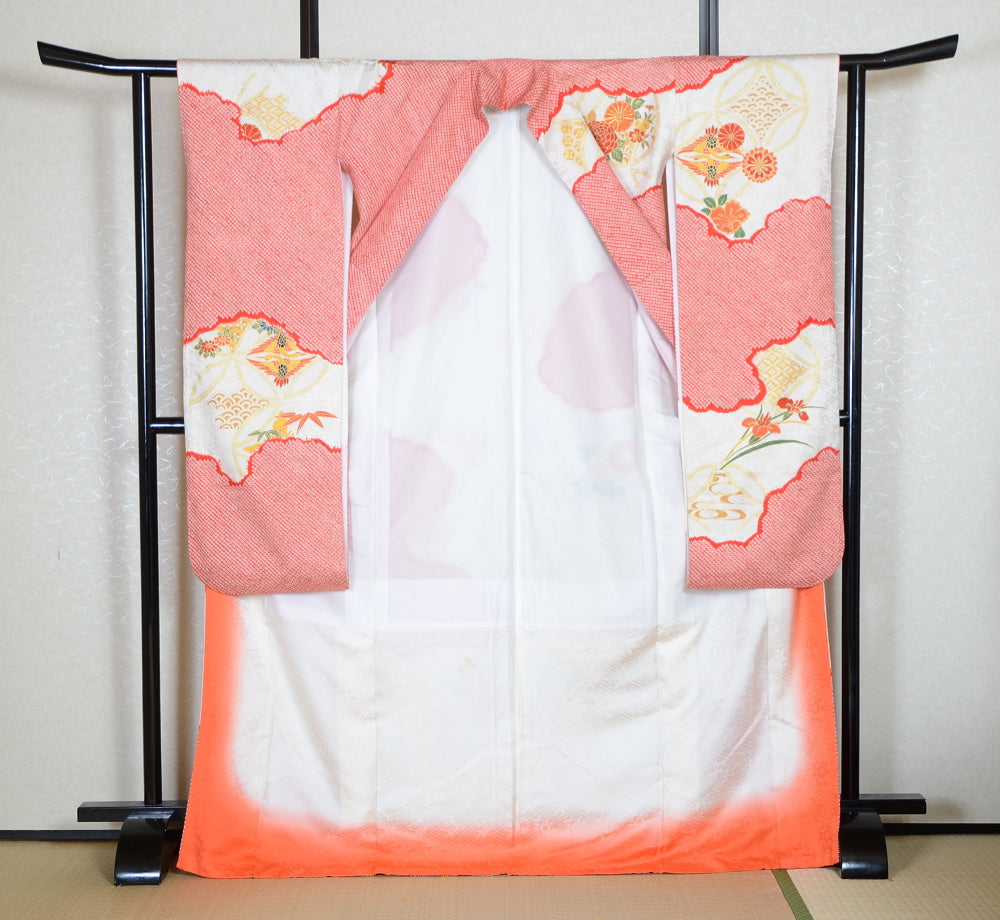 Long-sleeved kimono 6 items set / Furisode / FK#1-810