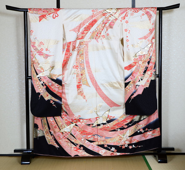 Long-sleeved kimono 6 items set / Furisode / FK#1184