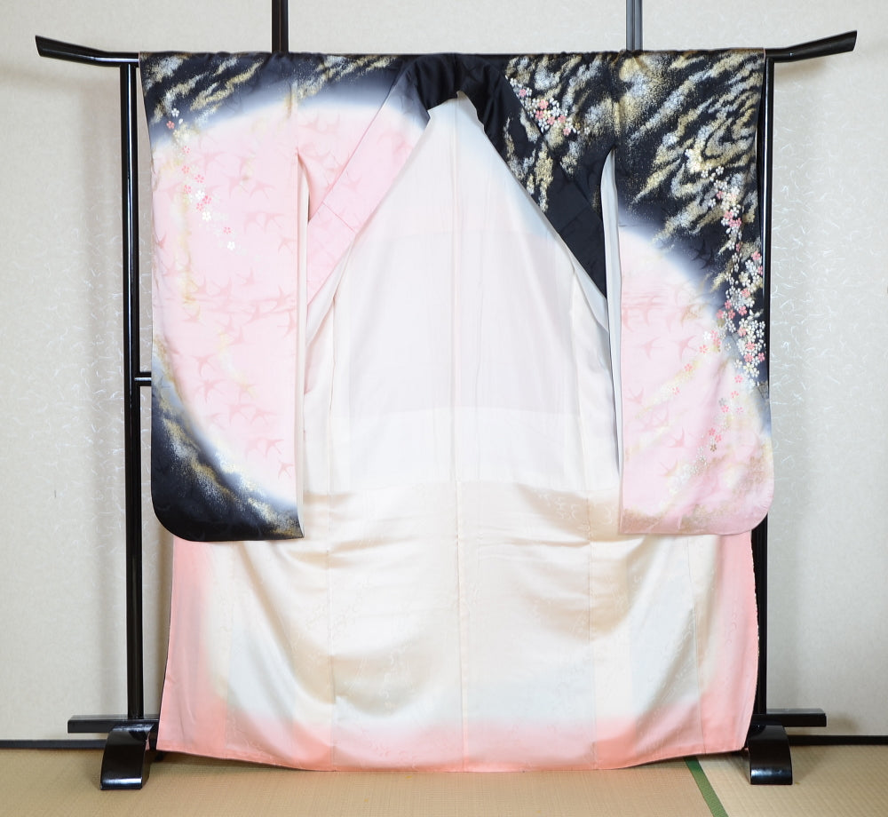 Long-sleeved kimono 6 items set / Furisode / FK#1-717
