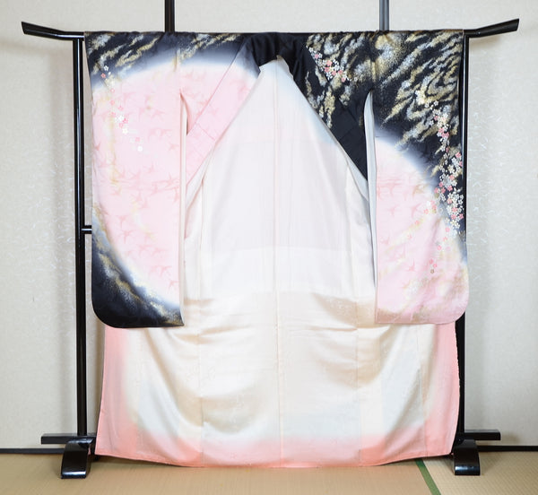 Long-sleeved kimono 6 items set / Furisode / FK#1-717