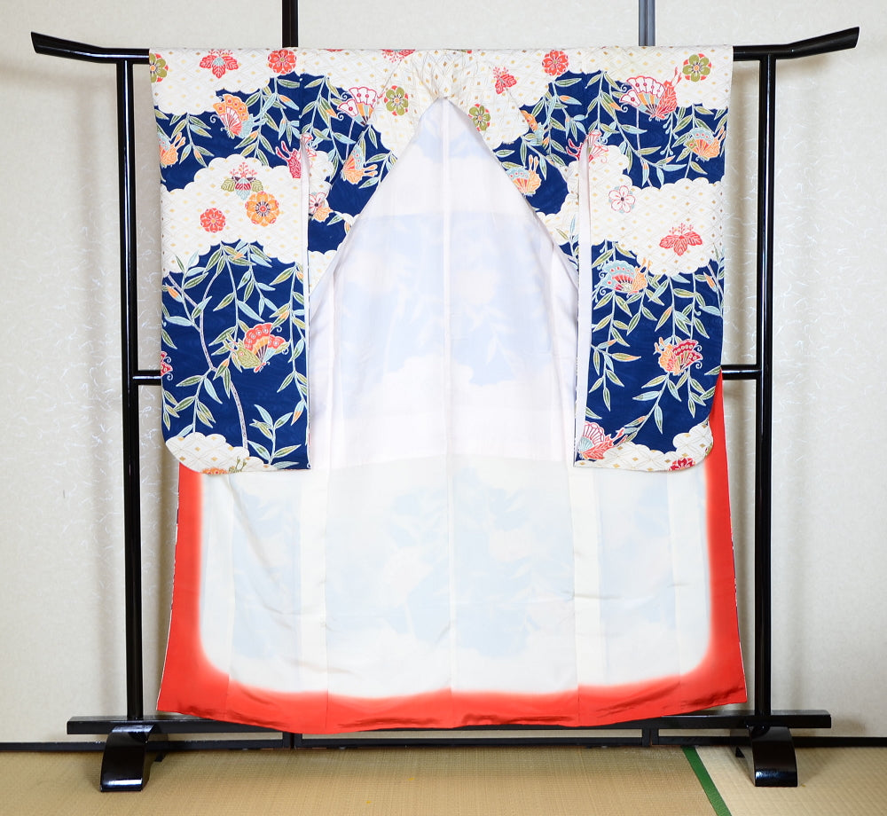 Long-sleeved kimono 6 items set / Furisode / FK#1-445
