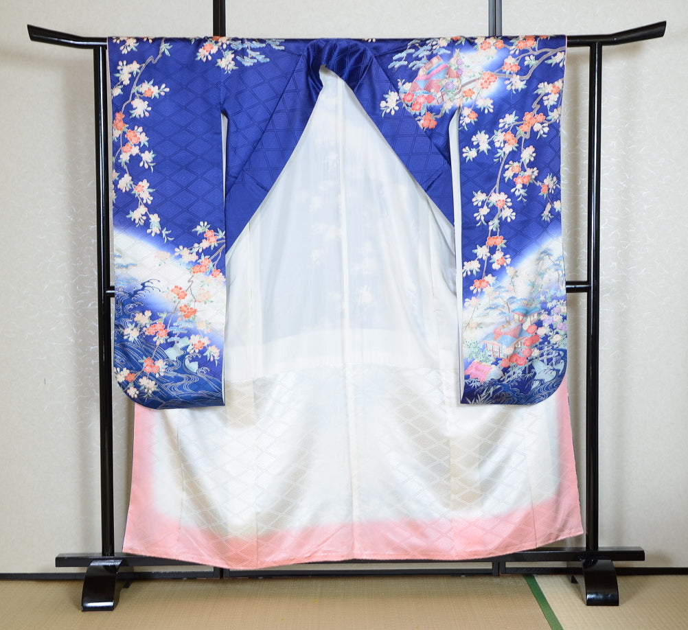 Long-sleeved kimono 6 items set / Furisode / FK#1-565