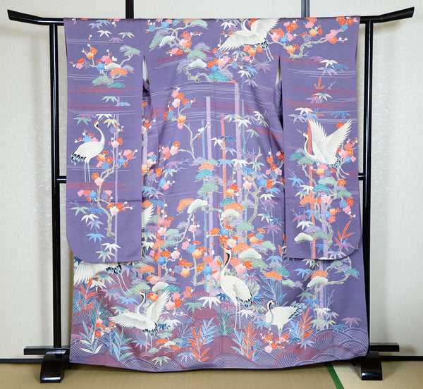 Long-sleeved kimono 6 items set / Furisode / FK#1-366