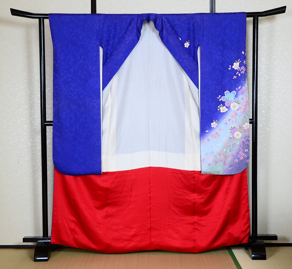 Long-sleeved kimono 6 items set / Furisode / FK#1-421