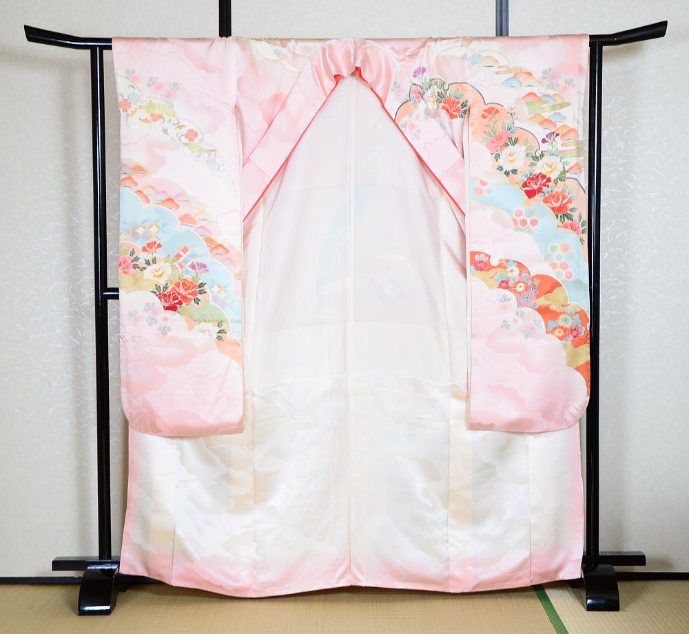 Long-sleeved kimono 6 items set / Furisode / FK#1-441