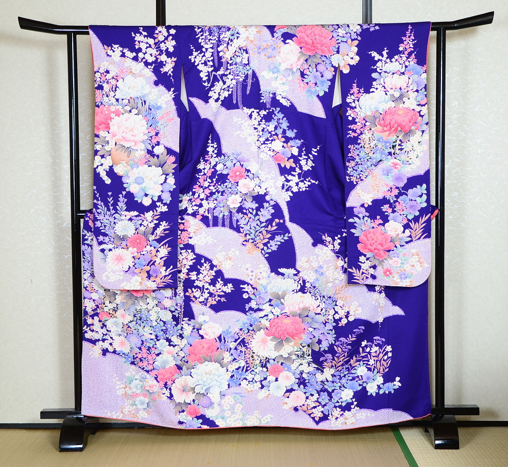 Long-sleeved kimono 6 items set / Furisode / FK#1127