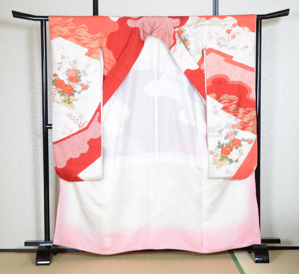Long-sleeved kimono 6 items set / Furisode / FK#1-568