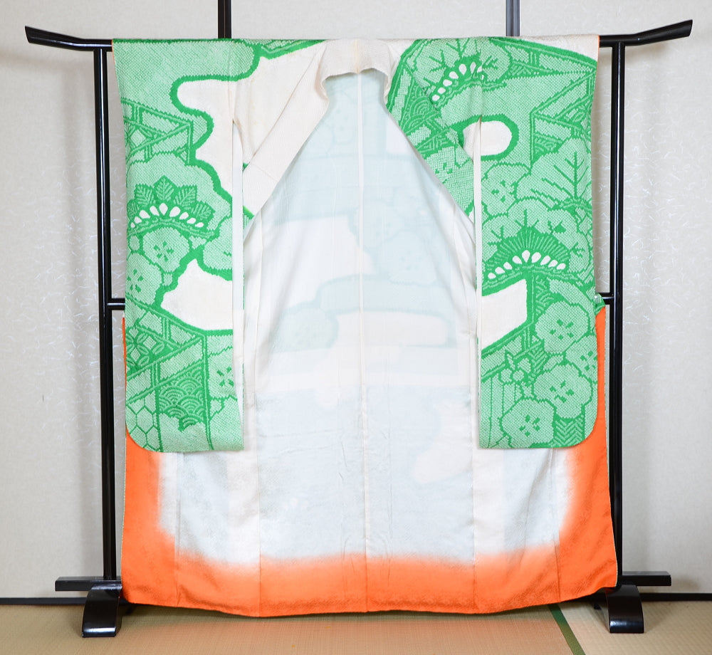 Long-sleeved kimono 6 items set / Furisode / FK#1-744