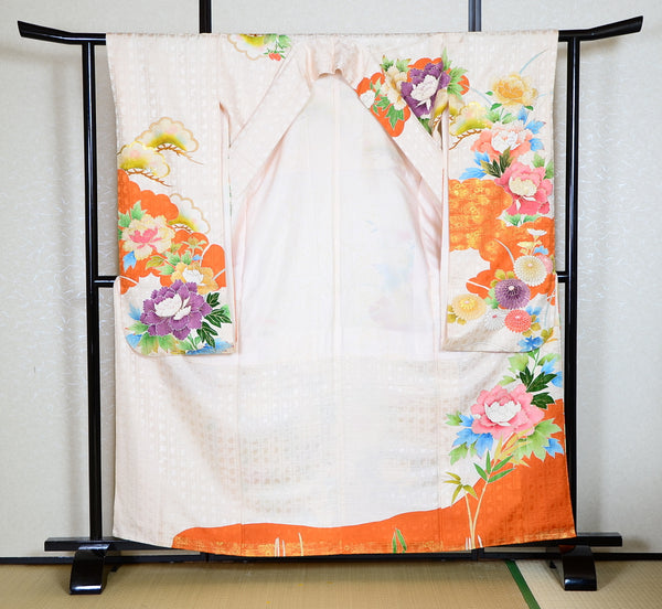 Long-sleeved kimono 6 items set / Furisode / FK#1-433