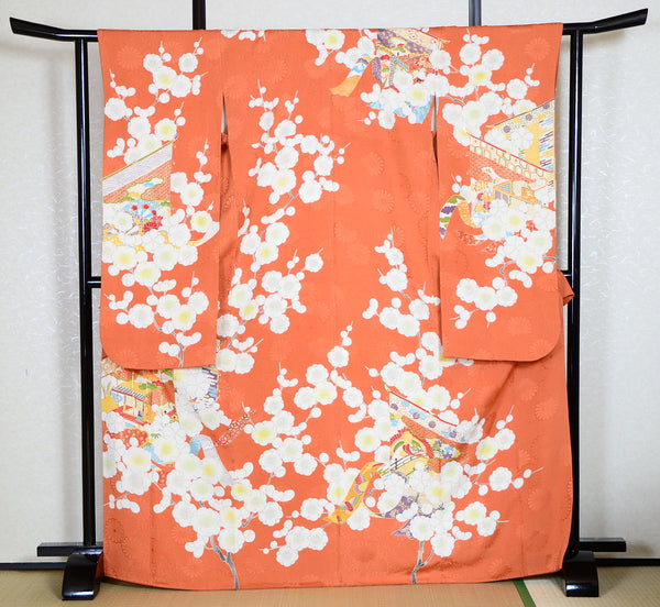 Long-sleeved kimono 6 items set / Furisode / FK#1-323