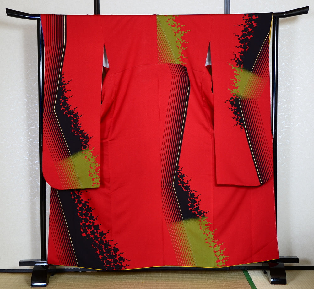 Long-sleeved kimono 6 items set / Furisode / FK#1-312