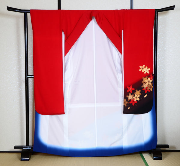 Long-sleeved kimono 6 items set / Furisode / FK#1-437