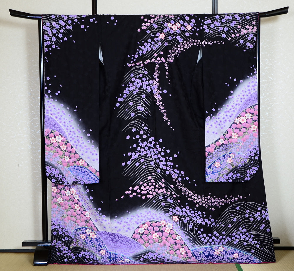 Long-sleeved kimono 6 items set / Furisode / FK#1-225