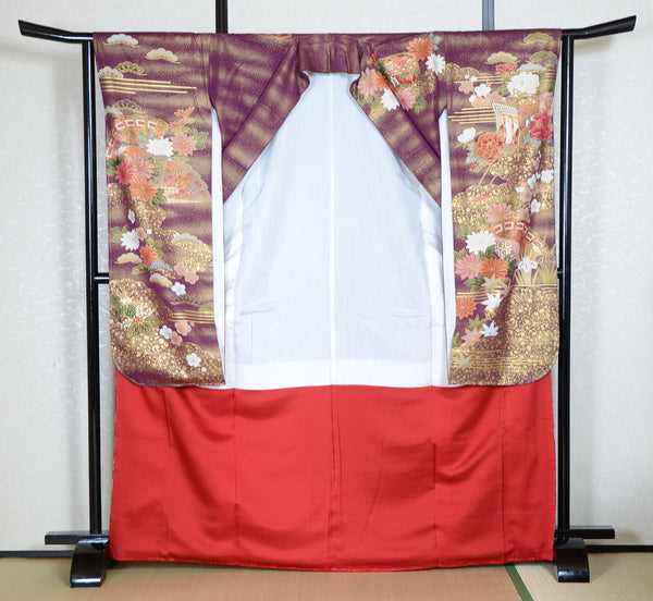 Long-sleeved kimono 6 items set / Furisode / FK#1-683