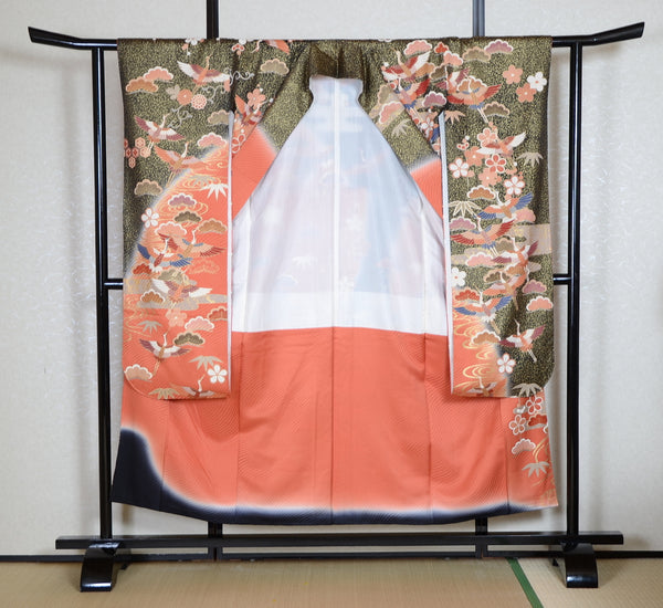 Long-sleeved kimono 6 items set / Furisode / FK#1-549