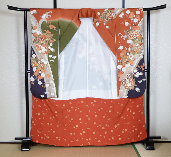 Long-sleeved kimono 6 items set / Furisode / FK#1-537