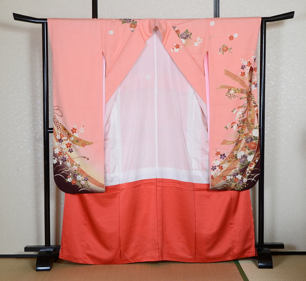 Long-sleeved kimono 6 items set / Furisode / FK#1-845
