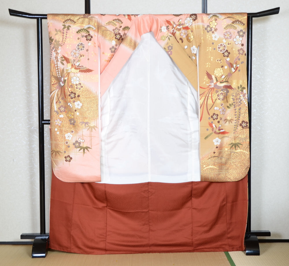 Long-sleeved kimono 6 items set / Furisode / FK#1-783