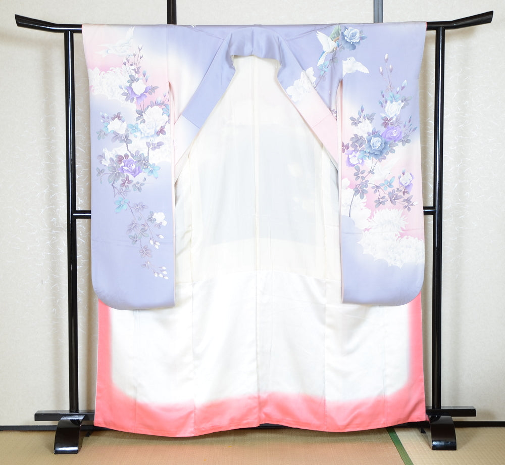 Long-sleeved kimono 6 items set / Furisode / FK#1-694