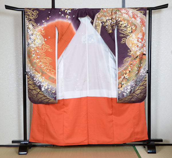 Long-sleeved kimono 6 items set / Furisode / FK#1-734