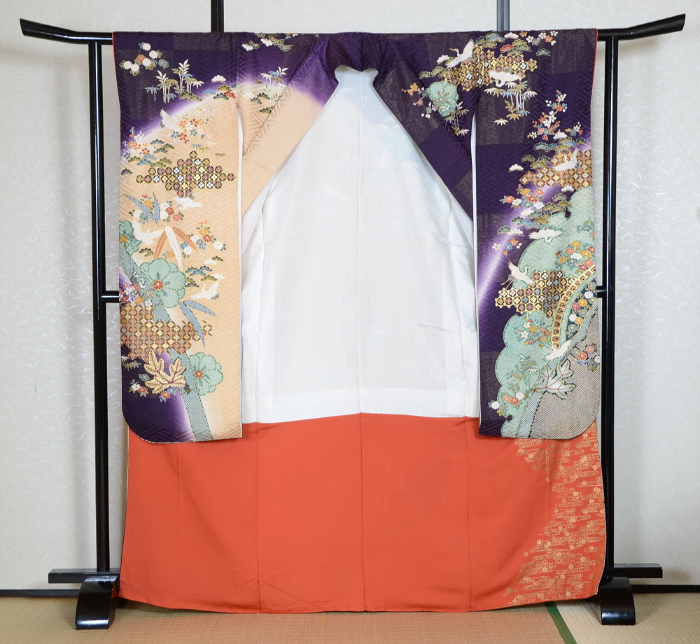 Long-sleeved kimono 6 items set / Furisode / FK#1-738