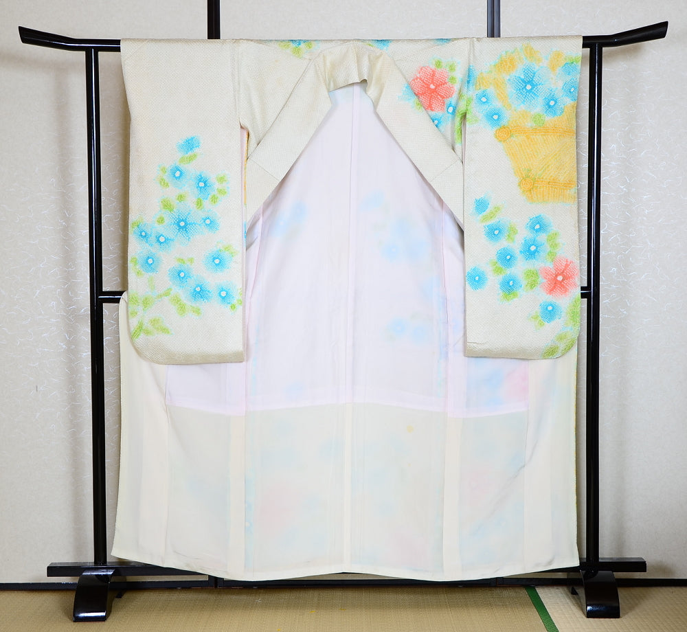 Long-sleeved kimono 6 items set / Furisode / FK#1-434