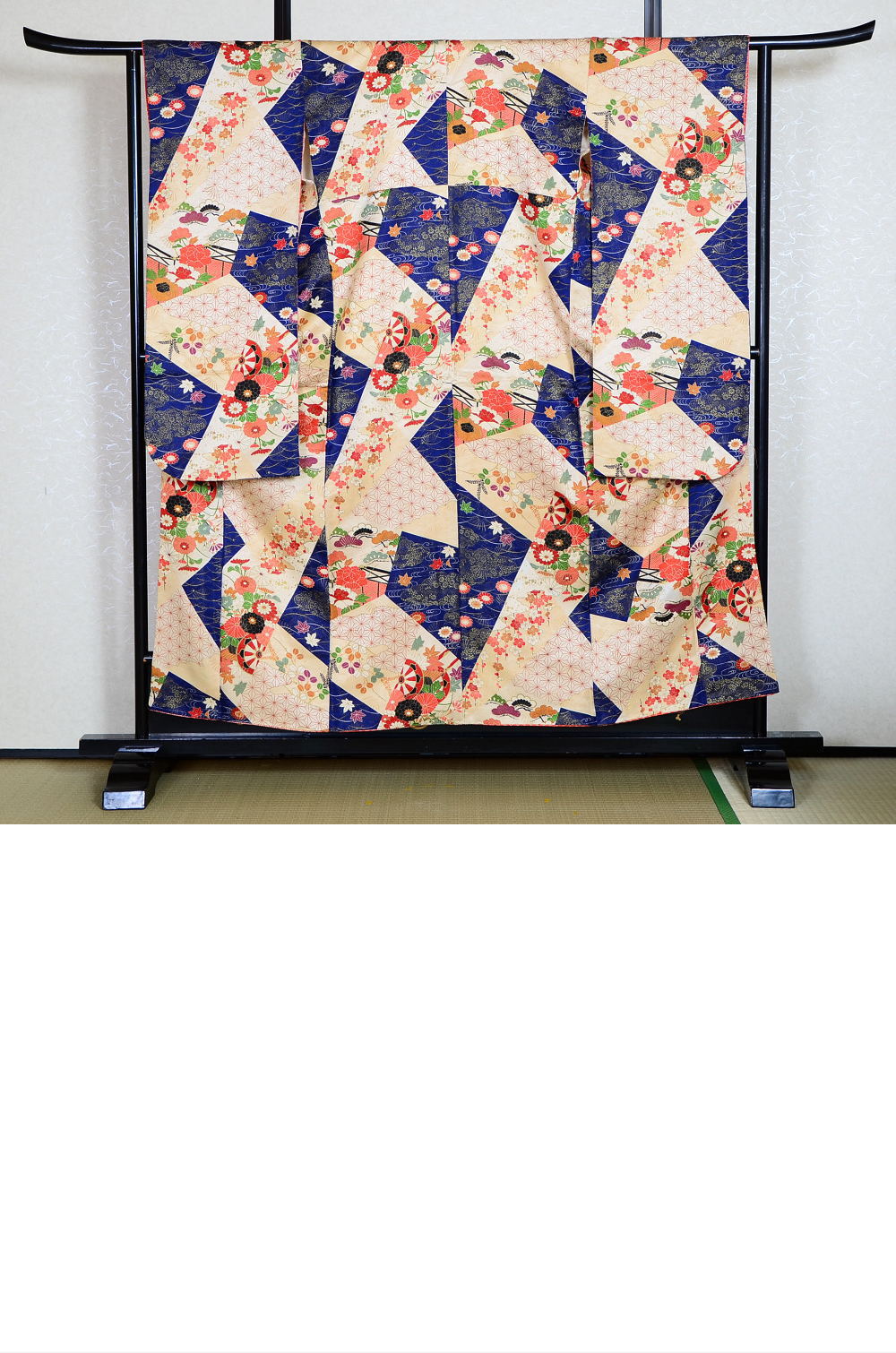Long-sleeved kimono 6 items set / Furisode / FK#741