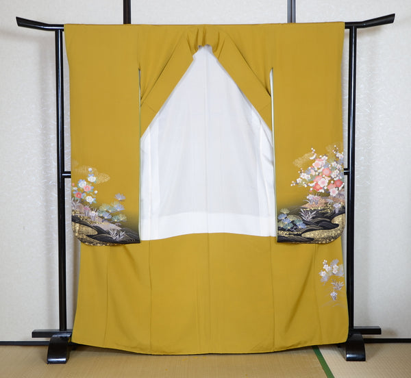 Long-sleeved kimono 6 items set / Furisode / FK#1-825