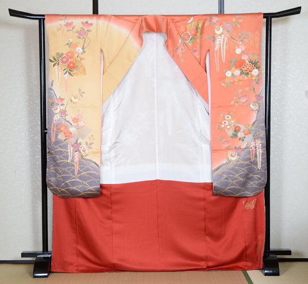 Long-sleeved kimono 6 items set / Furisode / FK#1-731