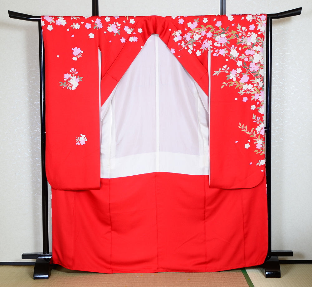 Long-sleeved kimono 6 items set / Furisode / FK#1046