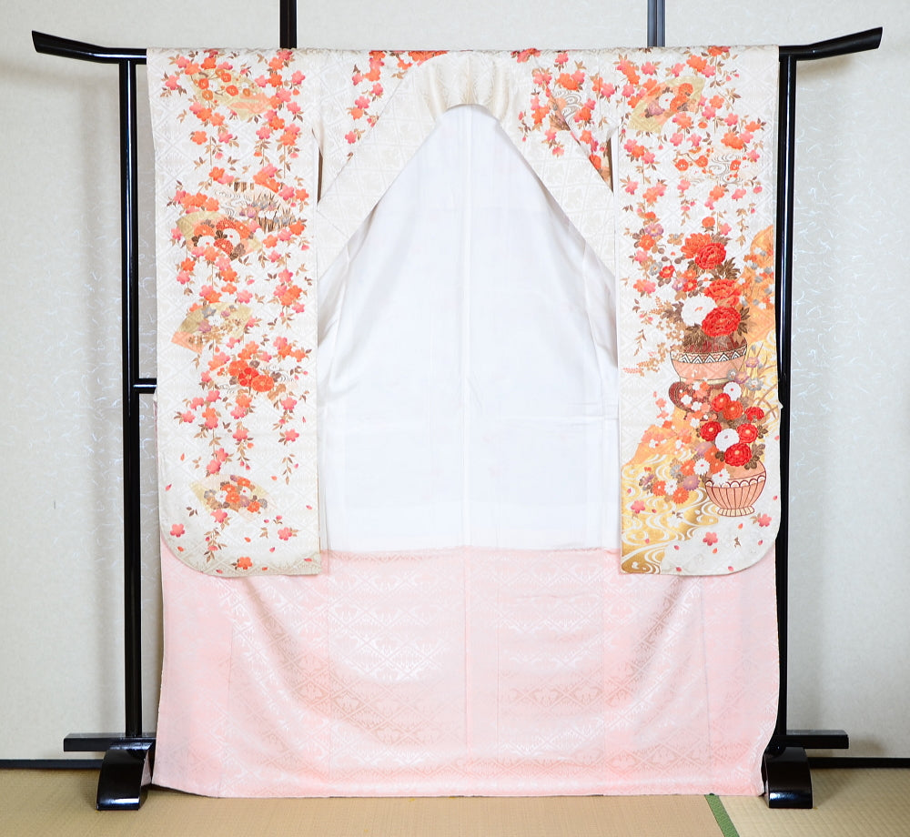 Long-sleeved kimono 6 items set / Furisode / FK#1-377