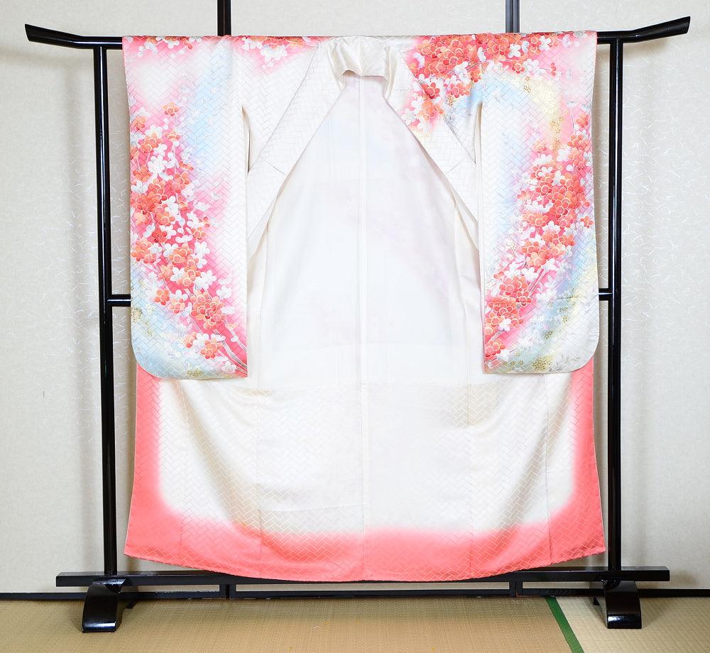 Long-sleeved kimono 6 items set / Furisode / FK#1130