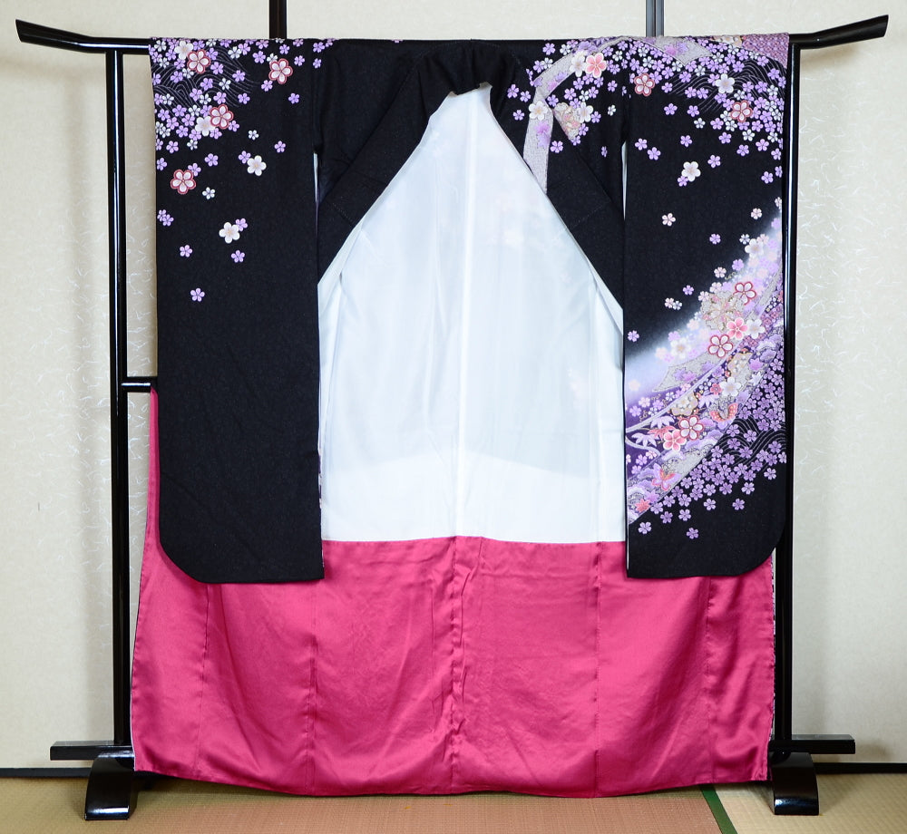 Long-sleeved kimono 6 items set / Furisode / FK#1-360