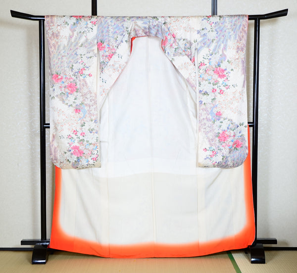 Long-sleeved kimono 6 items set / Furisode / FK#1-370