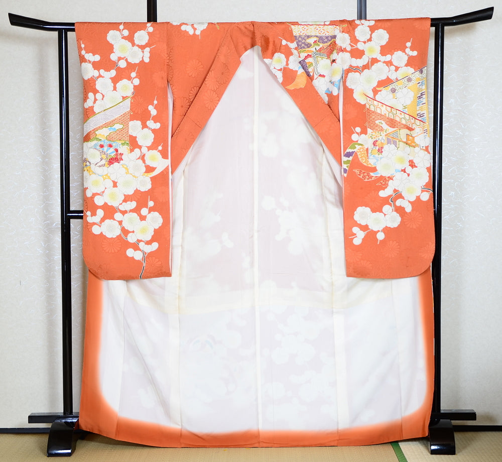 Long-sleeved kimono 6 items set / Furisode / FK#1-323