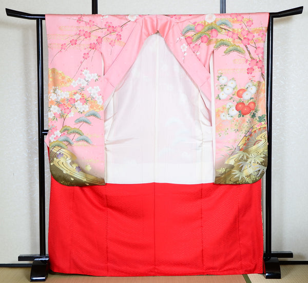 Long-sleeved kimono 6 items set / Furisode / FK#1-304