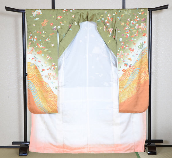 Long-sleeved kimono 6 items set / Furisode / FK#1-352